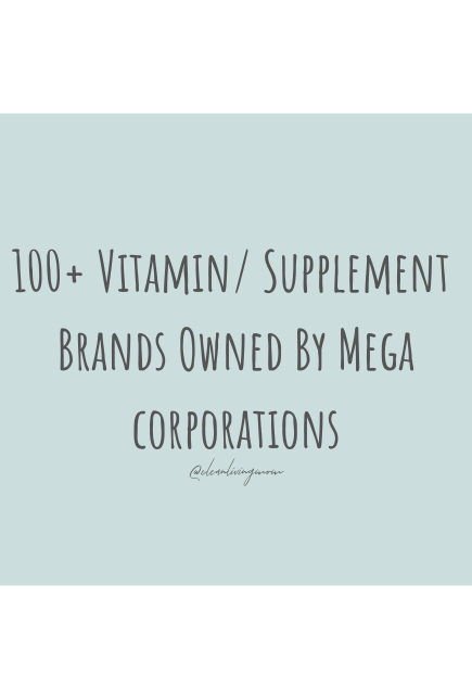 who owns who vitamin brands bought out