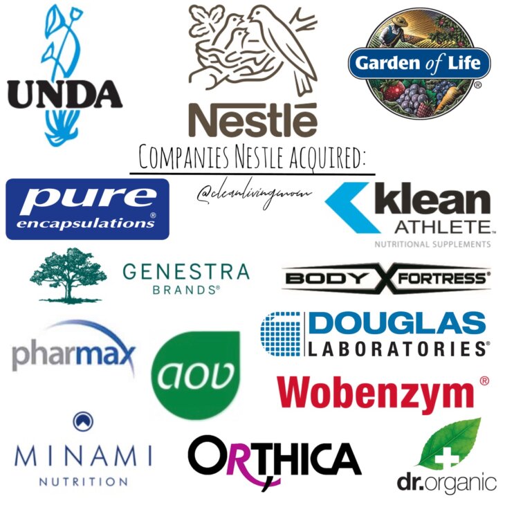 nestle owns these supplement companies