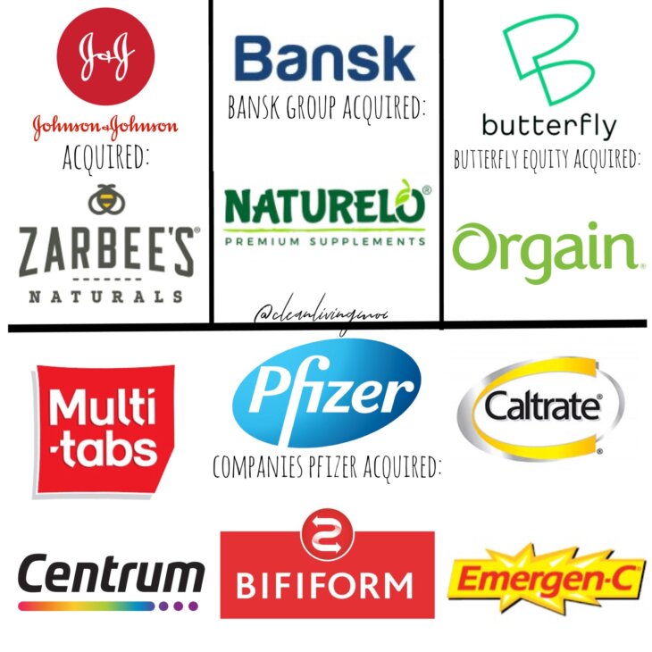 vitamin brand acquisitions bansk butterfly equity J&J and pfizer